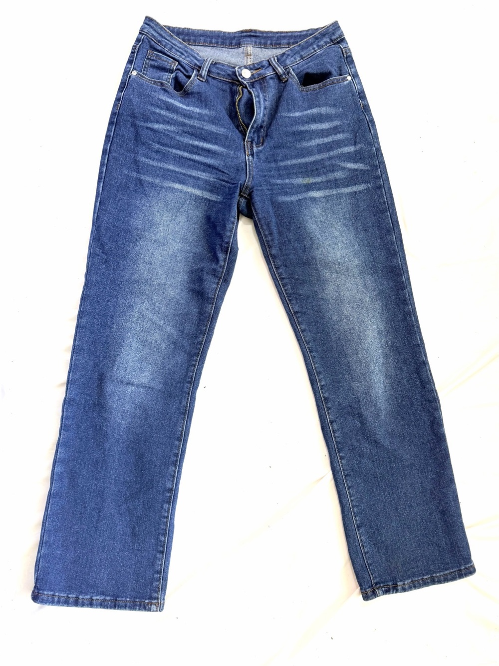SHEIN Dark Wash Straight leg Medium Waisted Denim Size 30Eu 10US